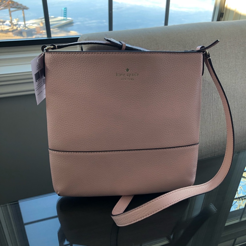 New NWT Kate Spade Spring/Easter Shoulder Strap Purse Rose/Pink - Adorable!